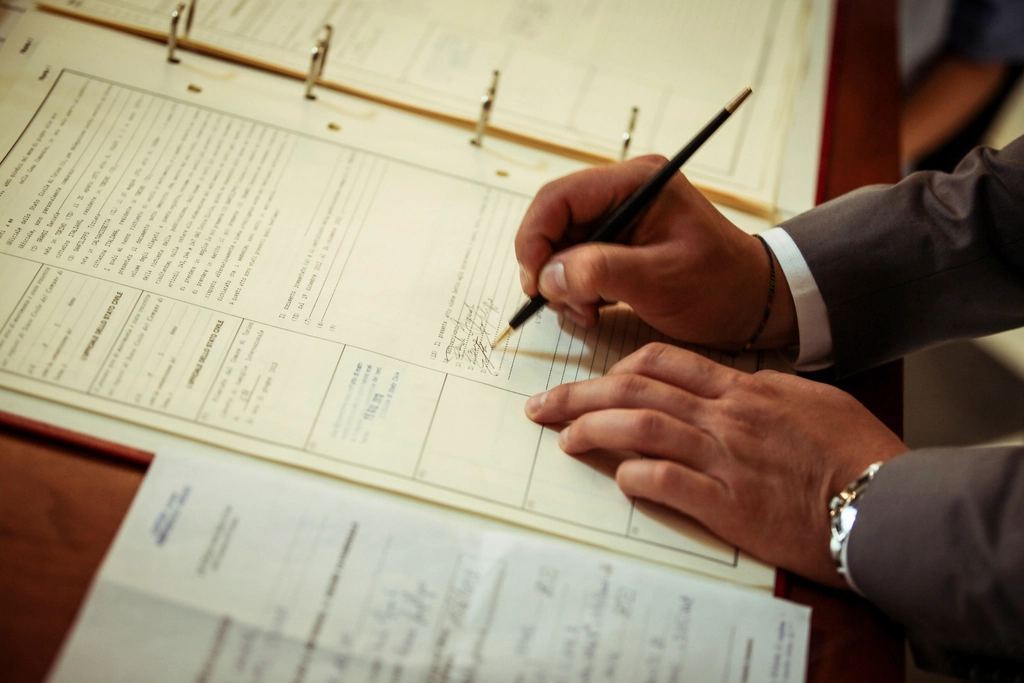 Ondertekening van een verzekeringspolis